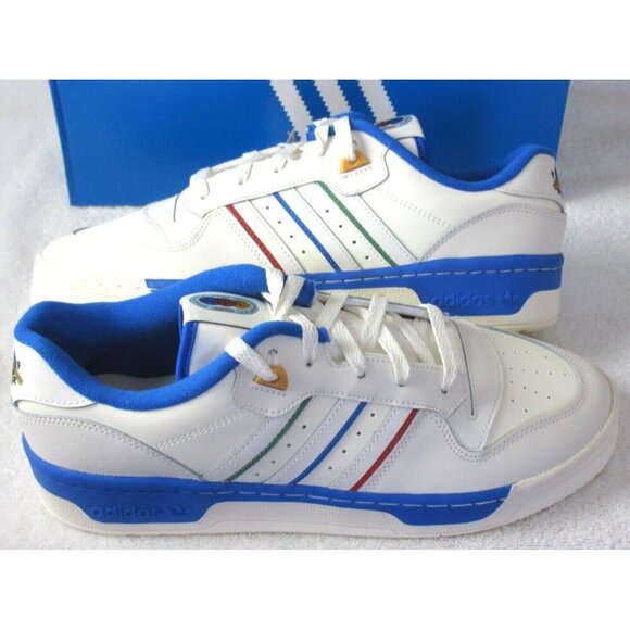 Adidas Men's Rivalry Low Paris Olympics Leather Basketball Shoes Sizes NIB - Picture 1 of 5